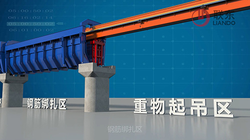 桥梁造槽机动画